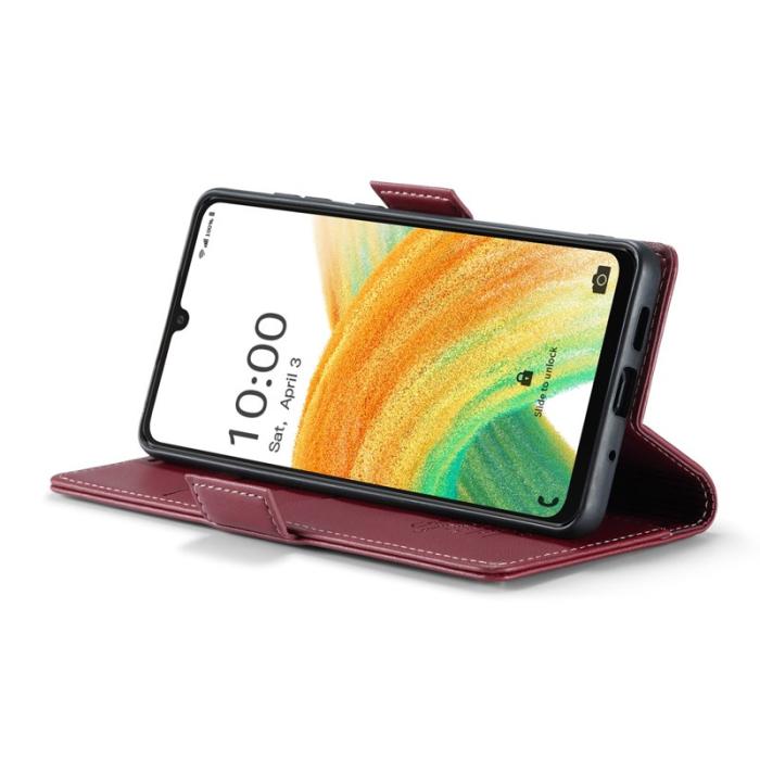 Caseme - CASEME 023 Läderfodral till Samsung Galaxy A33 5G - Röd