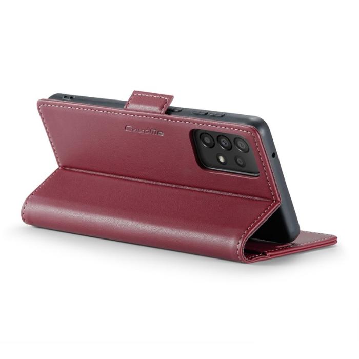 Caseme - CASEME 023 Läderfodral till Samsung Galaxy A33 5G - Röd