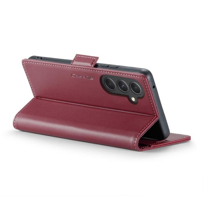 Caseme - CASEME Plånboksfodral Konstläder till Samsung Galaxy A54 5G - Röd