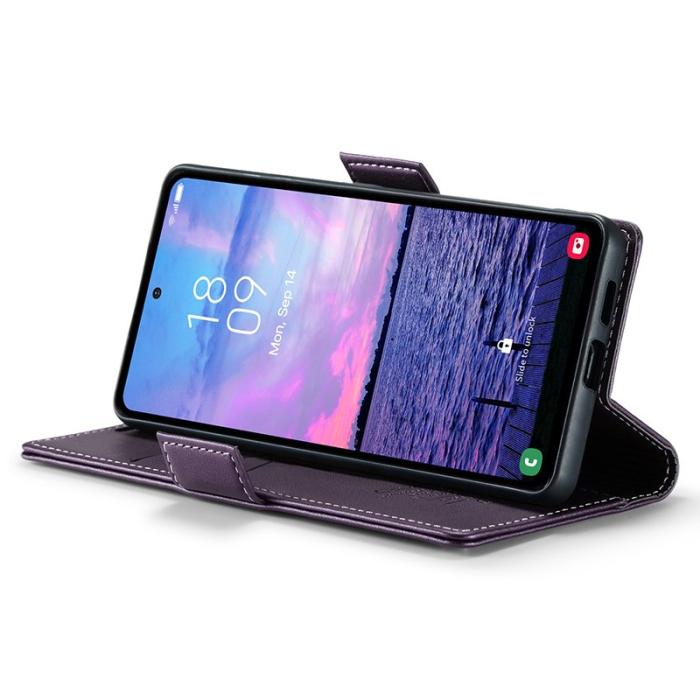 Caseme - CASEME 023 Läderfodral till Samsung Galaxy S23 FE - Lila