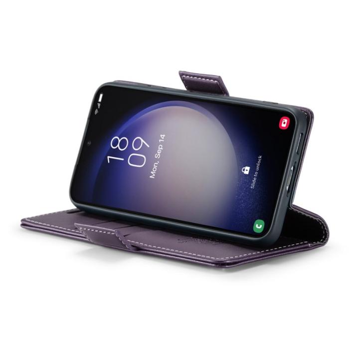 Caseme - CASEME 023 Läderfodral till Samsung Galaxy S23 - Lila