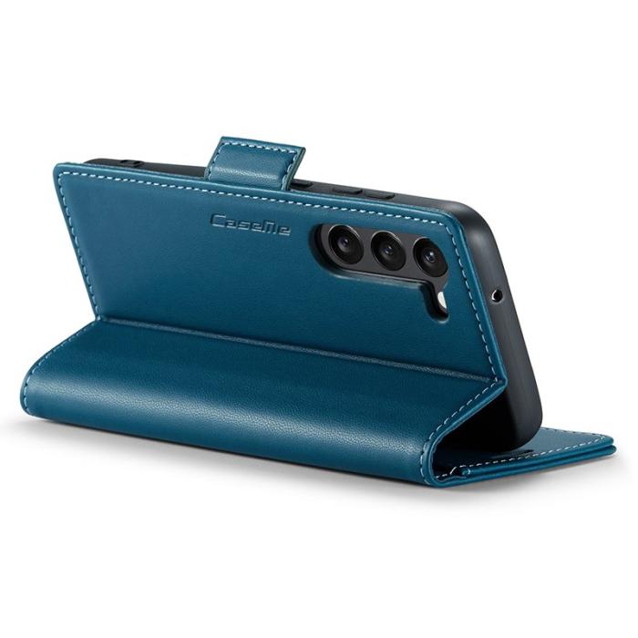 Caseme - CASEME 023 Läderfodral till Samsung Galaxy S24 - Blå