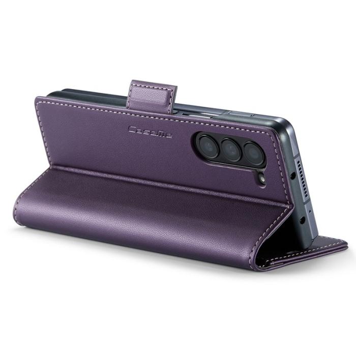 Caseme - CASEME Plånboksfodral Konstläder till Samsung Galaxy Z Fold6 5G - Lila