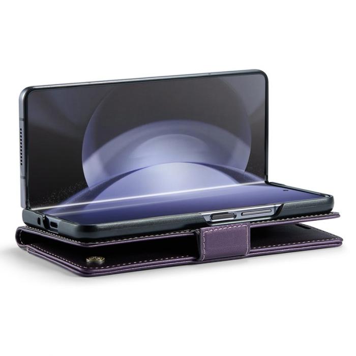 Caseme - CASEME Plånboksfodral Konstläder till Samsung Galaxy Z Fold6 5G - Lila