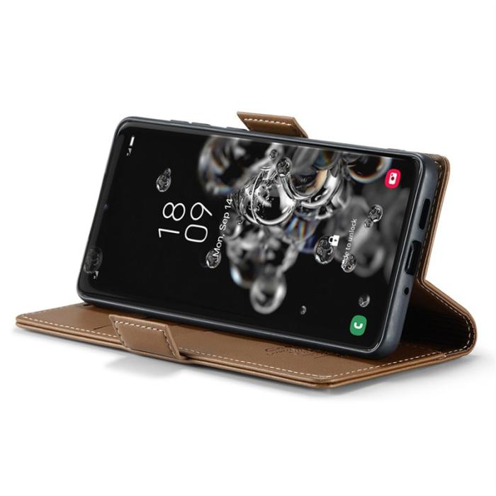 Caseme - CASEME 023 Series Samsung Galaxy S20 Ultra Fodral Läder Brun