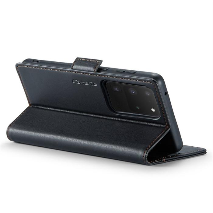Caseme - CASEME 023 Series Samsung Galaxy S20 Ultra Fodral Läder Svart