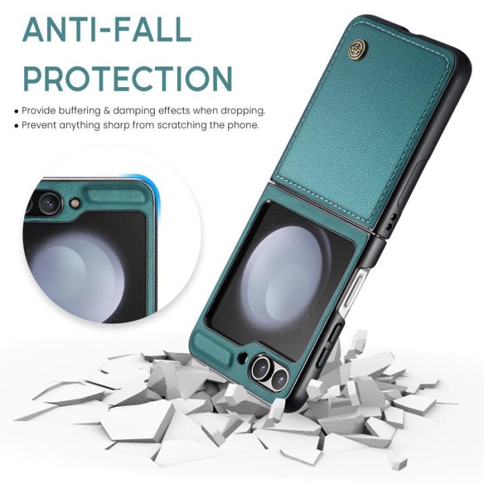Caseme - CASEME 023 Series Samsung Galaxy Z Flip7 FE 5G Skal Grön