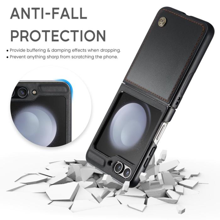Caseme - CASEME 023 Series Samsung Galaxy Z Flip7 FE Fodral - Svart