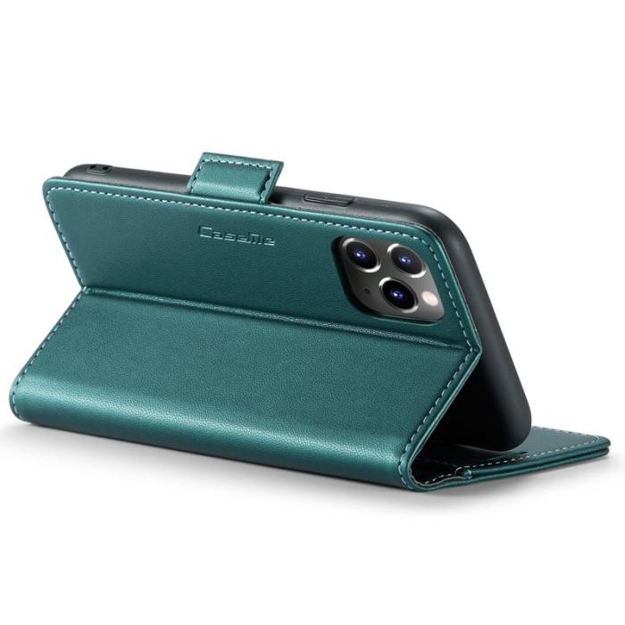 Caseme - CASEME 023 Series Ställbar Läderfodral iPhone 11 Pro Grön