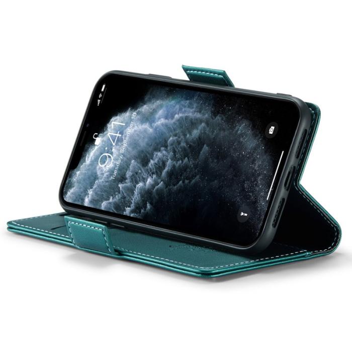 Caseme - CASEME 023 Series Ställbar Läderfodral iPhone 11 Pro Grön