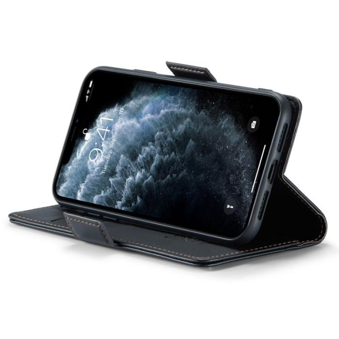 Caseme - CASEME 023 Series Ställbar Läderfodral iPhone 11 Pro - Svart