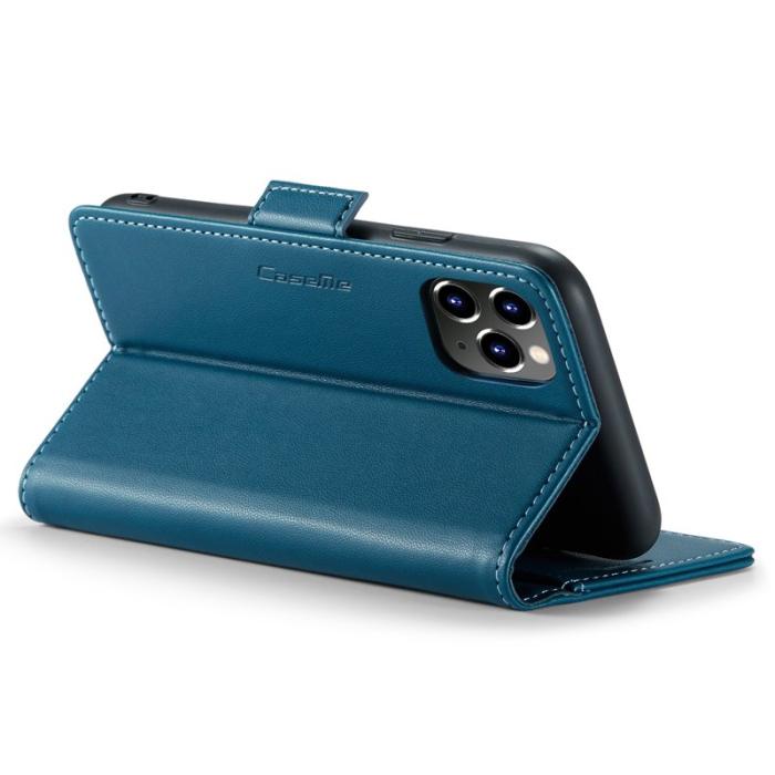 Caseme - CASEME 023 Series Ställbart Läderfodral iPhone 11 Pro Blå