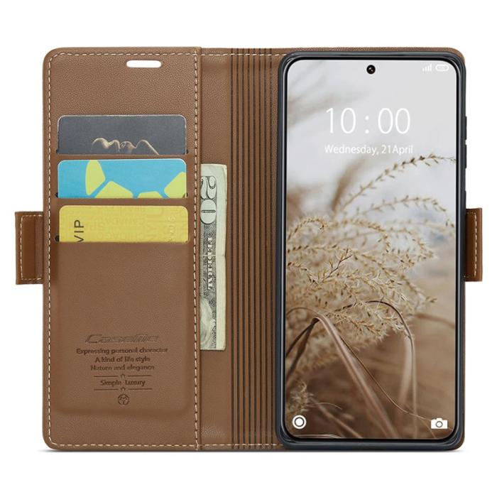 Caseme - CASEME 023 Series Xiaomi 14 Ultra Skal RFID Blocker Brun