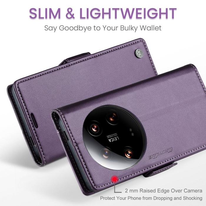 Caseme - CASEME 023 Series Xiaomi 14 Ultra Skal RFID Blocker Lila