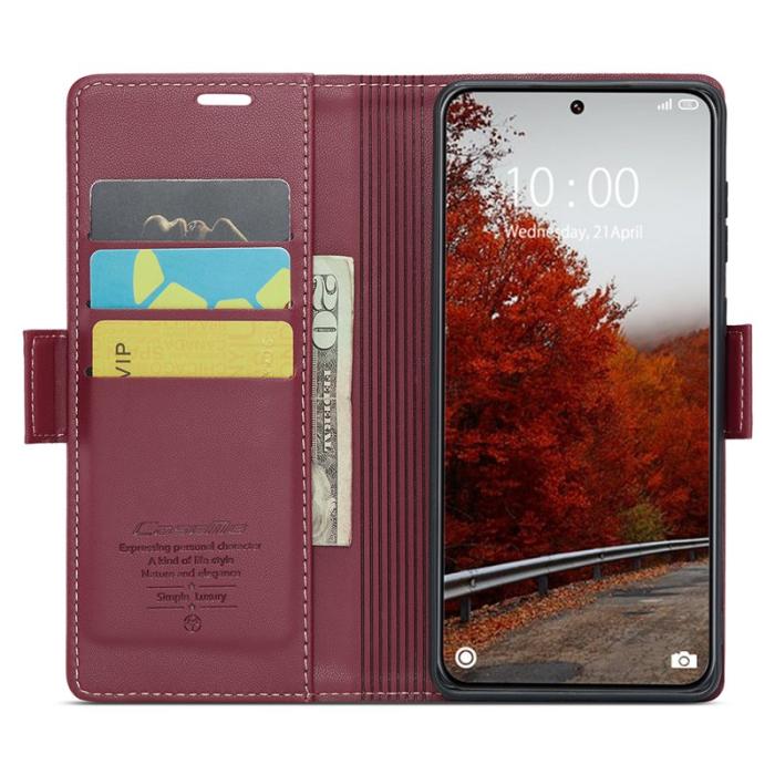 Caseme - CASEME 023 Series Xiaomi 14 Ultra Skal RFID Blocker Röd