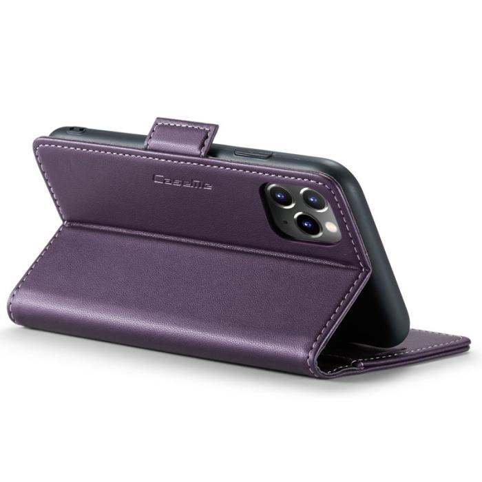 Caseme - CASEME 023 Stand Leather Fodral för iPhone 11 Pro - Lila