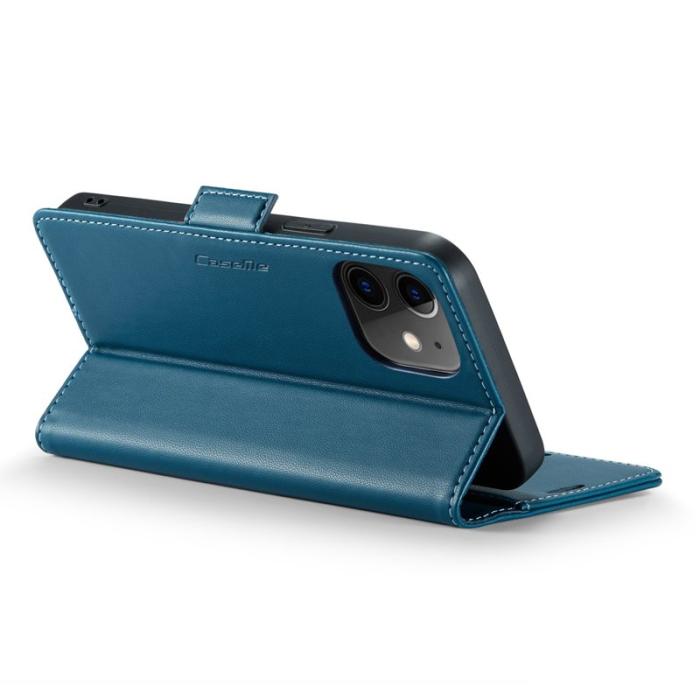 Caseme - CASEME 023 Stand Wallet Case iPhone 12 mini Läder Blå
