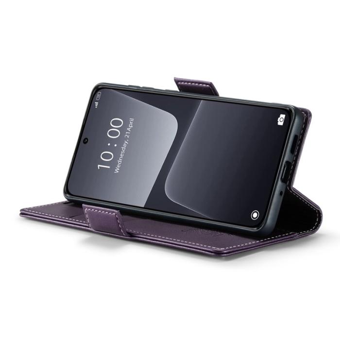 Caseme - CASEME 023 Xiaomi 13 Läderfodral RFID Blockering Lila