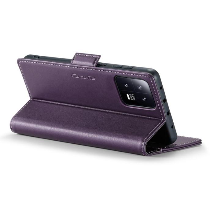 Caseme - CASEME 023 Xiaomi 13 Läderfodral RFID Blockering Lila