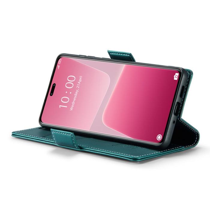 Caseme - CASEME Xiaomi 13 Lite / Civi 2 5G Plånboksfodral Konstläder Grön