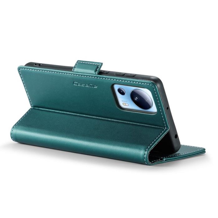 Caseme - CASEME Xiaomi 13 Lite / Civi 2 5G Plånboksfodral Konstläder Grön