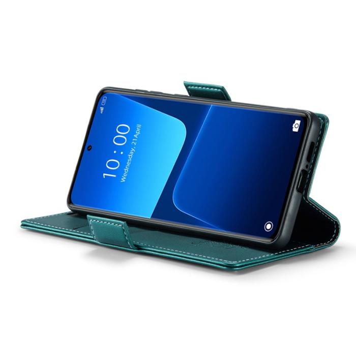 Caseme - CASEME 023 Xiaomi 13 Pro 5G Läderfodral RFID Grön