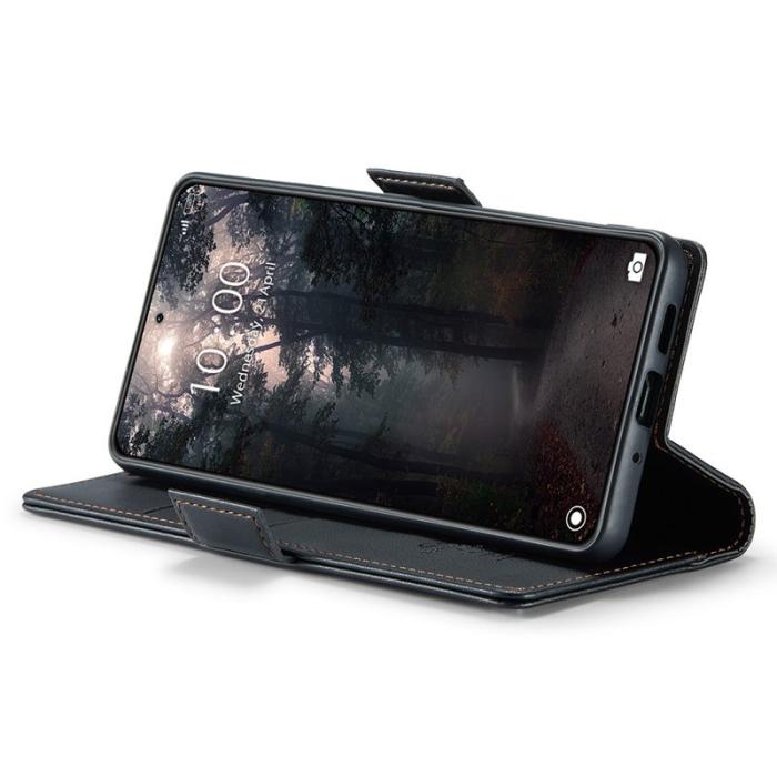 Caseme - CASEME 023 Xiaomi 14 Magnetiskt Läderfodral RFID Svart