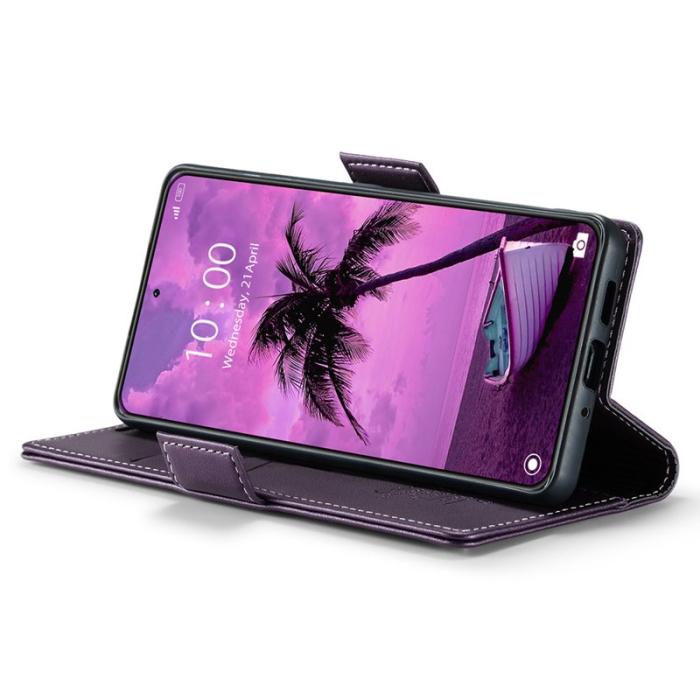 Caseme - CASEME 023 Xiaomi 14 Pro Läderfodral RFID Skydd Lila