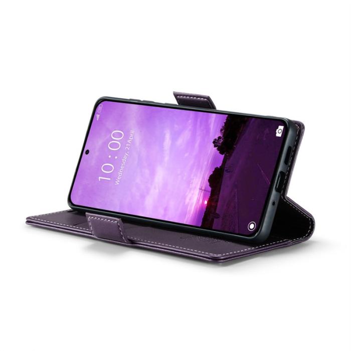 Caseme - CASEME 023 Xiaomi 14T Pro Läderfodral RFID Blockering Lila