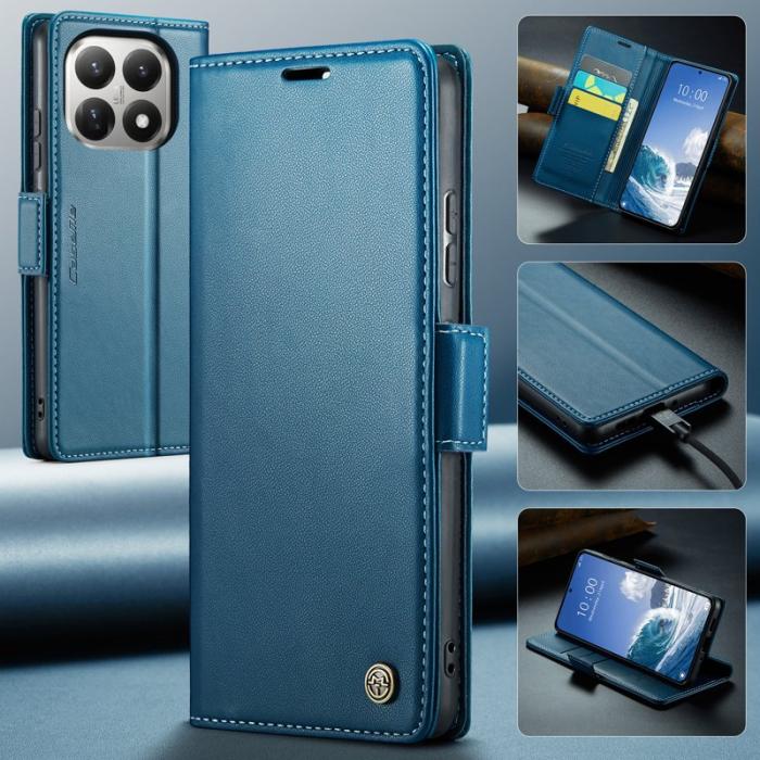 Caseme - CASEME 023 Xiaomi 15T Skal RFID Blocker Glansig Blå