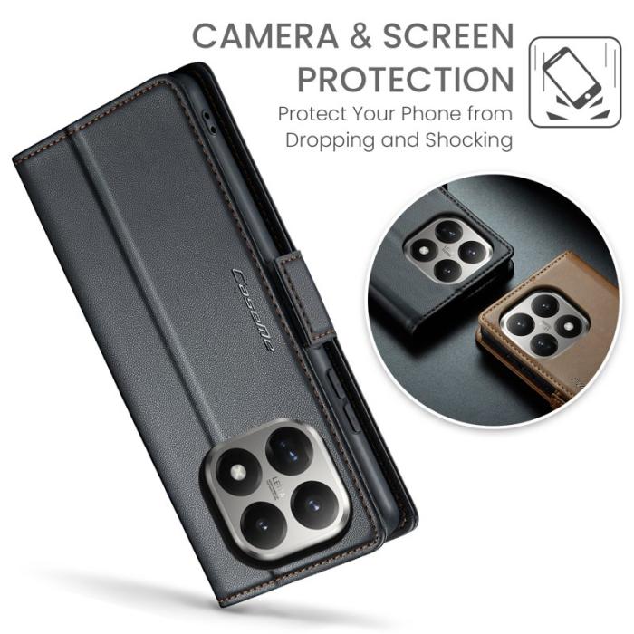 Caseme - CASEME 023 Xiaomi 15T Skal RFID Blocker Glansig Svart