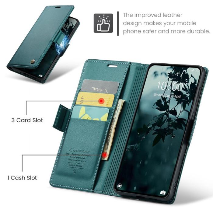 Caseme - CASEME 023 Xiaomi 15T Skal RFID Blocker Ställfunktion Grön
