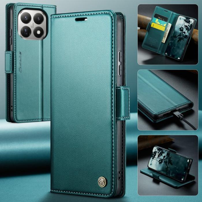 Caseme - CASEME 023 Xiaomi 15T Skal RFID Blocker Ställfunktion Grön