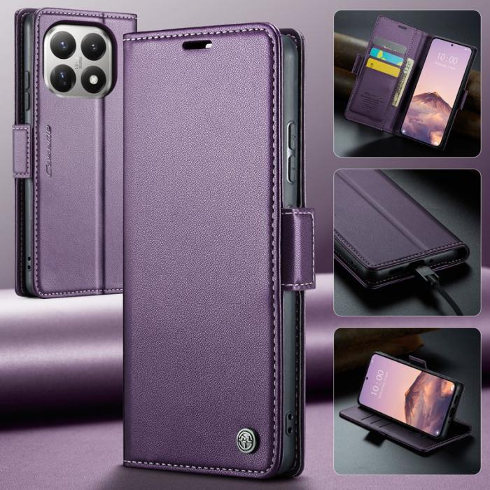 Caseme - CASEME 023 Xiaomi 15T Skal RFID Blocker Ställfunktion Lila