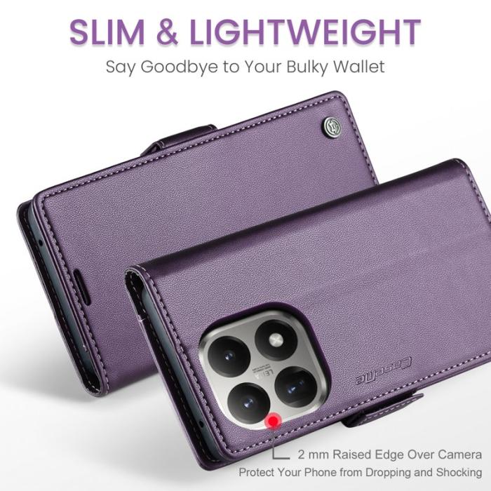 Caseme - CASEME 023 Xiaomi 15T Skal RFID Blocker Ställfunktion Lila