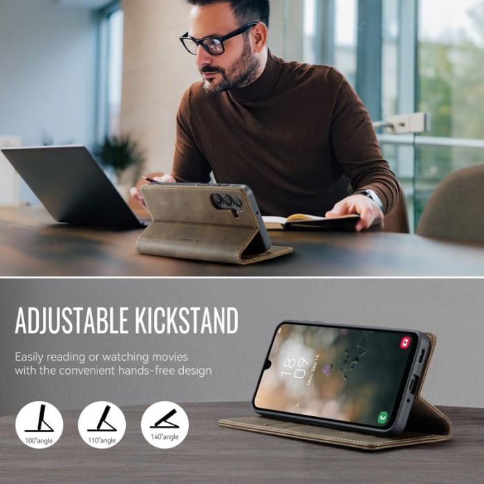 Caseme - CASEME 033 Fodral för Samsung Galaxy A16 5G - Kaffe