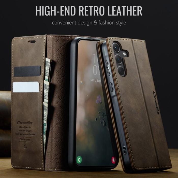 Caseme - CASEME 033 Fodral för Samsung Galaxy A35 5G - Kaffe