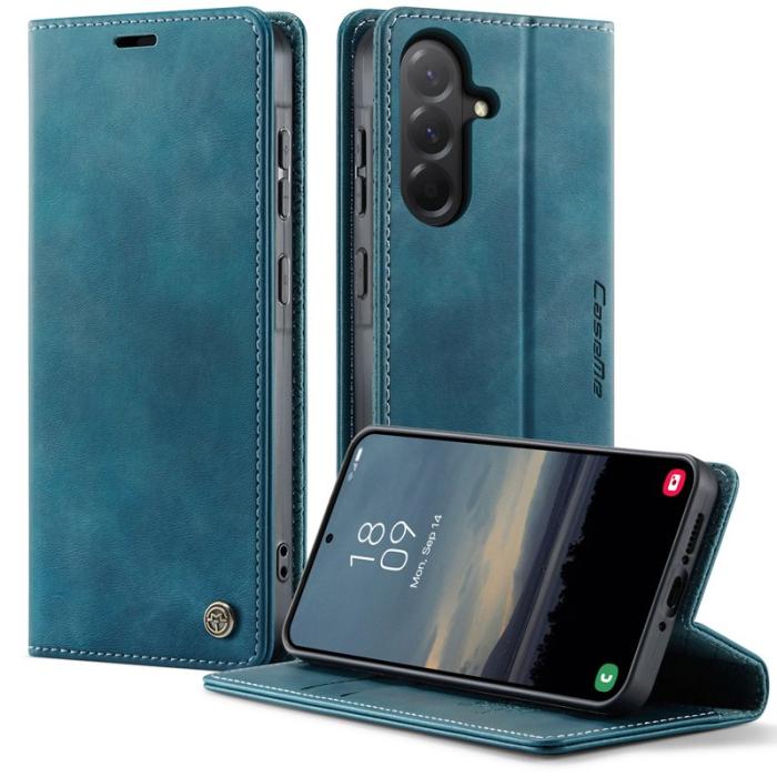 Caseme - CASEME 033 Fodral för Samsung Galaxy A56 5G i Grön Läder