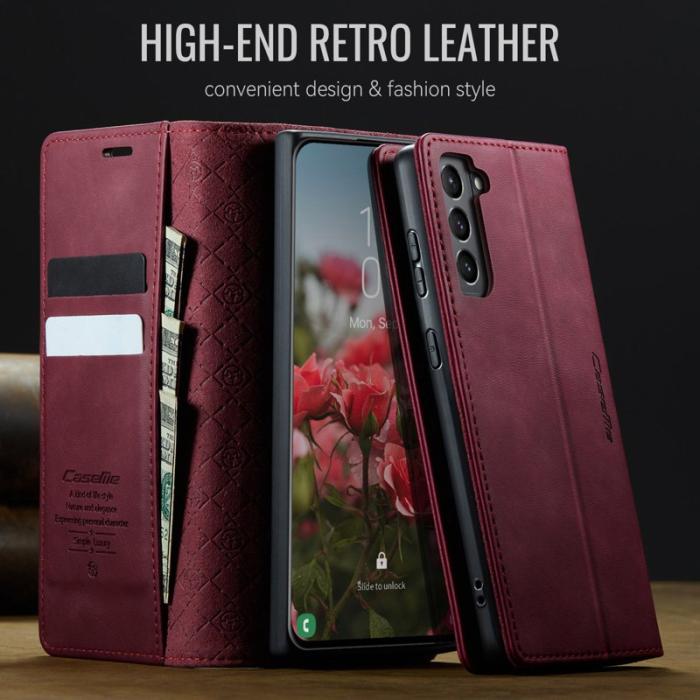 Caseme - CASEME 033 Fodral för Samsung Galaxy S21+ 5G - Röd
