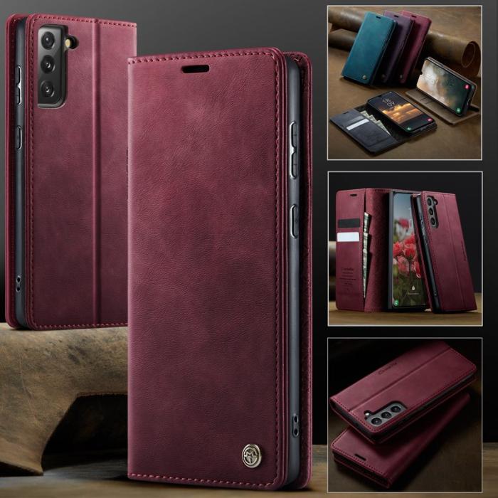 Caseme - CASEME 033 Fodral för Samsung Galaxy S21 FE 5G - Röd
