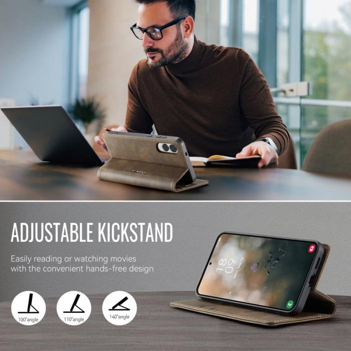 Caseme - CASEME 033 Fodral för Samsung Galaxy S25 Edge - Kaffe