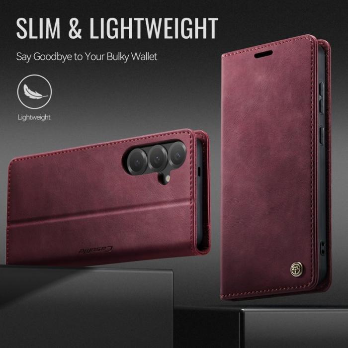 Caseme - CASEME 033 Fodral för Samsung Galaxy S25 FE RFID Röd