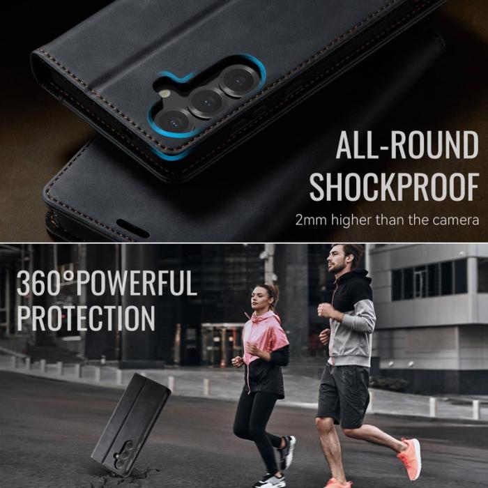 Caseme - CASEME 033 Fodral för Samsung Galaxy S25+/S24+ i svart läder