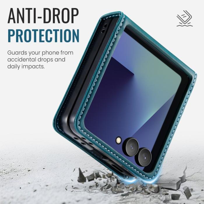 Caseme - CASEME 033 Fodral för Samsung Galaxy Z Flip7 5G - Grön