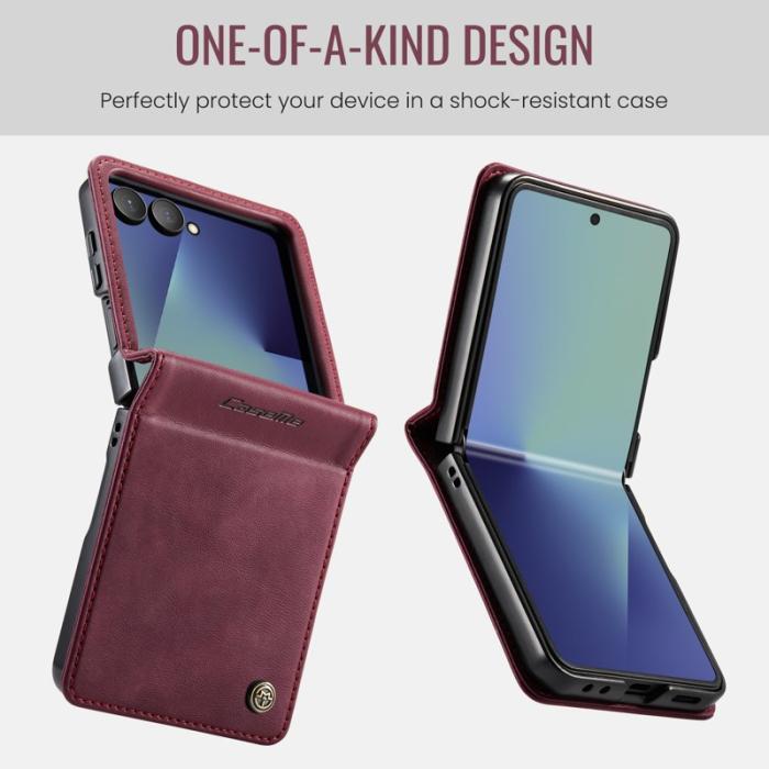 Caseme - CASEME 033 Fodral för Samsung Galaxy Z Flip7 5G Röd