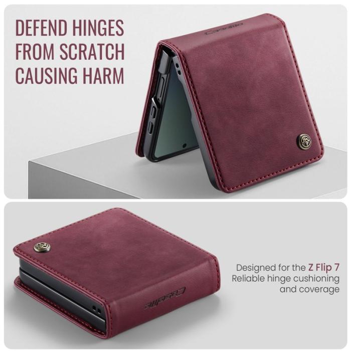 Caseme - CASEME 033 Fodral för Samsung Galaxy Z Flip7 5G Röd