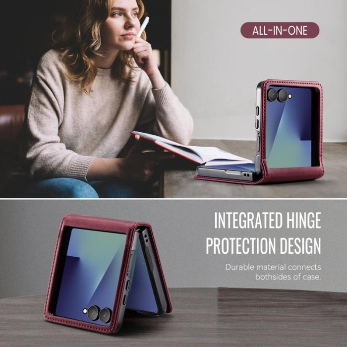 Caseme - CASEME 033 Fodral för Samsung Galaxy Z Flip7 5G Röd