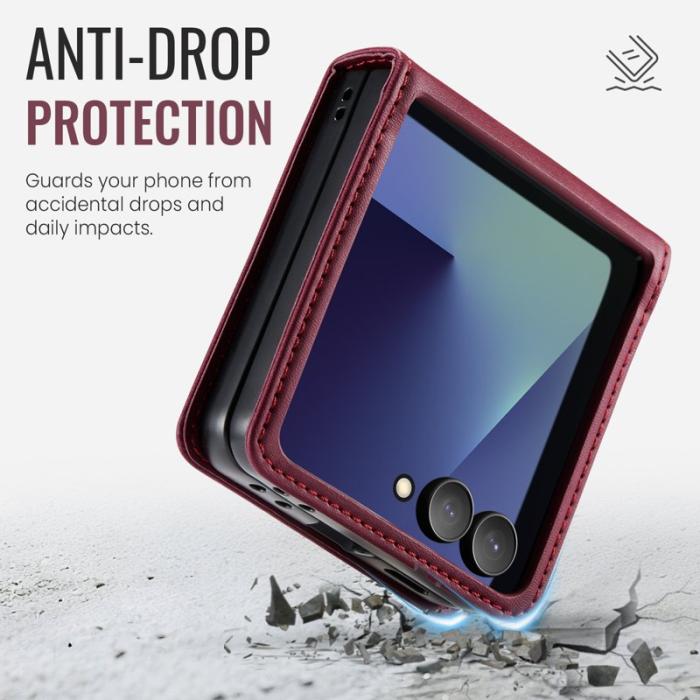 Caseme - CASEME 033 Fodral för Samsung Galaxy Z Flip7 5G Röd