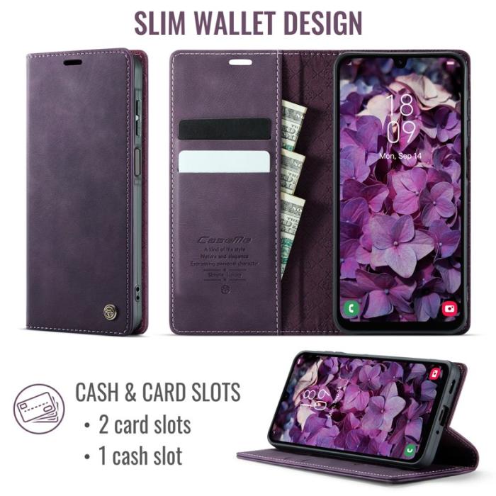 Caseme - CASEME 033 Fodral till Samsung Galaxy A16 5G Lila RFID Blocking