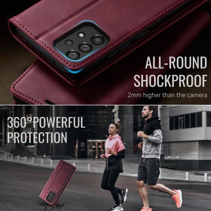 Caseme - CASEME 033 Fodral till Samsung Galaxy A53 5G i röd läder